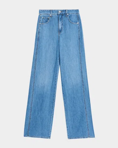 Twp West 11th St Wide-leg Jeans In Blue
