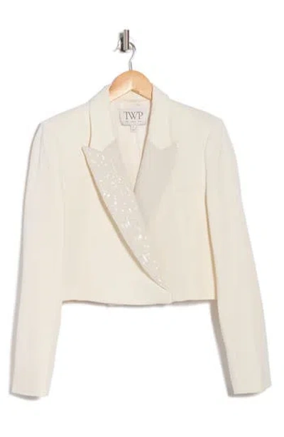 Twp What Once Was Sequin Blazer In Neutral