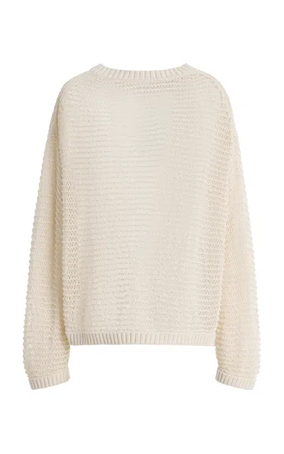 Twp Wide Crew Pullover In Neutral