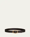 Twp Wide Leather Belt