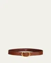 Twp Wide Leather Belt In Brown