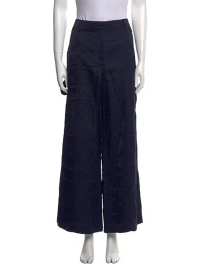 Pre-owned Twp Wide Leg Pants In Black