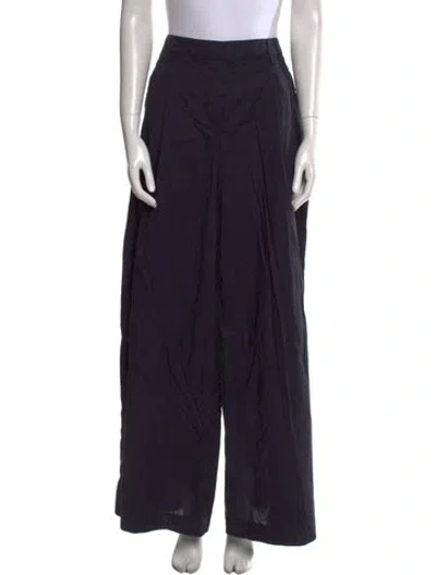 Pre-owned Twp Wide Leg Pants In Black