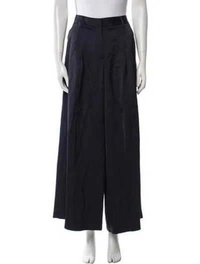 Pre-owned Twp Wide Leg Pants In Black