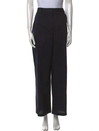 Pre-owned Twp Wide Leg Pants In Black