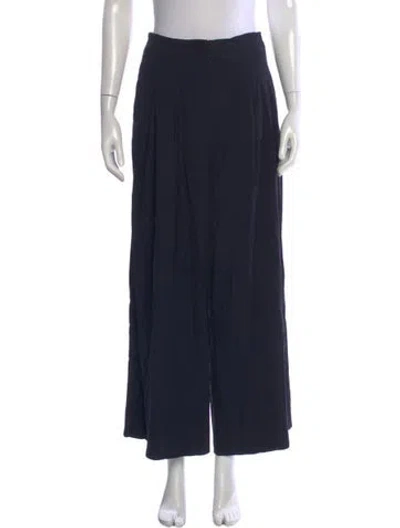 Pre-owned Twp Wide Leg Pants In Black