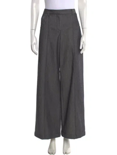 Pre-owned Twp Wide Leg Pants In Black