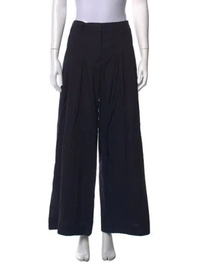 Pre-owned Twp Wide Leg Pants In Black
