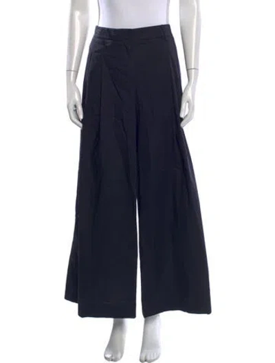 Pre-owned Twp Wide Leg Pants In Black