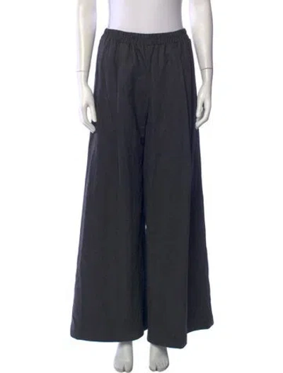 Pre-owned Twp Wide Leg Pants In Black