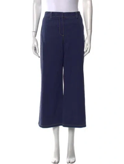 Pre-owned Twp Wide Leg Pants In Blue