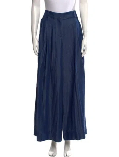 Pre-owned Twp Wide Leg Pants In Blue