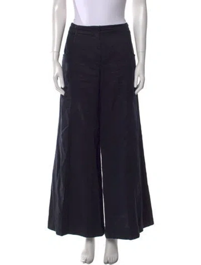 Pre-owned Twp Wide Leg Pants In Blue
