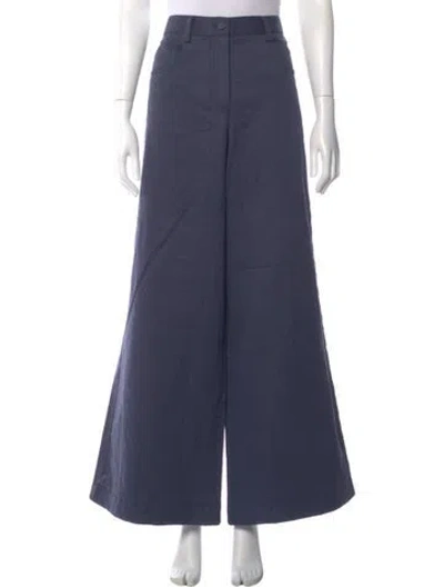 Pre-owned Twp Wide Leg Pants In Blue