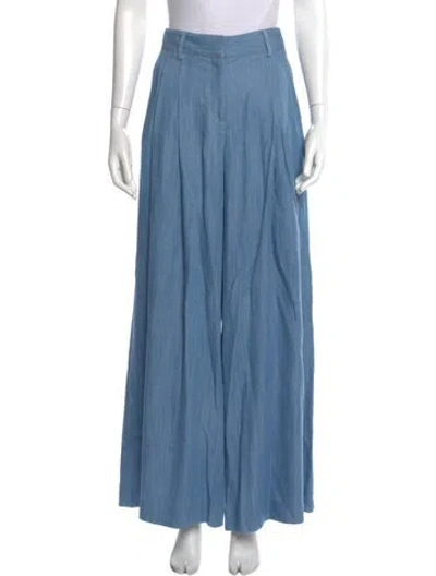 Pre-owned Twp Wide Leg Pants In Blue