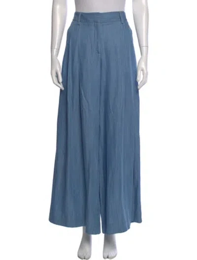 Pre-owned Twp Wide Leg Pants In Blue