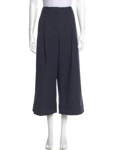 Pre-owned Twp Wide Leg Pants In Blue