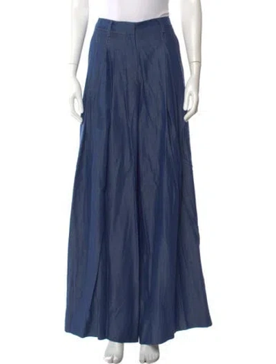 Pre-owned Twp Wide Leg Pants In Blue
