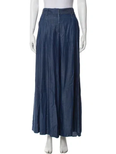 Pre-owned Twp Wide Leg Pants In Blue