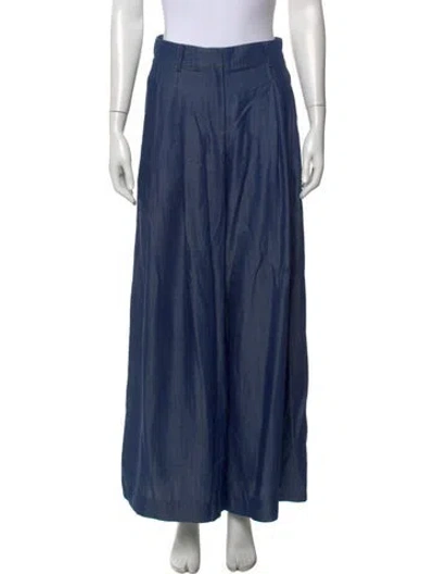 Pre-owned Twp Wide Leg Pants In Blue