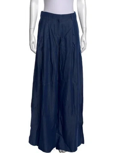 Pre-owned Twp Wide Leg Pants In Blue