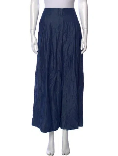 Pre-owned Twp Wide Leg Pants In Blue