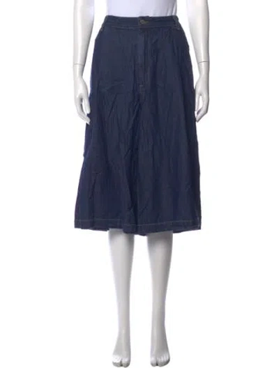 Pre-owned Twp Wide Leg Pants In Blue