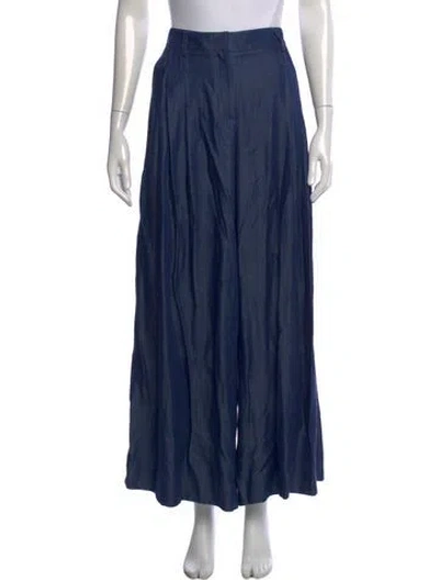 Pre-owned Twp Wide Leg Pants In Blue
