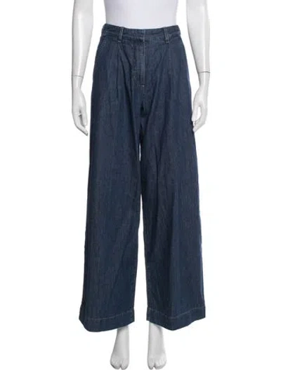 Pre-owned Twp Wide Leg Pants In Blue