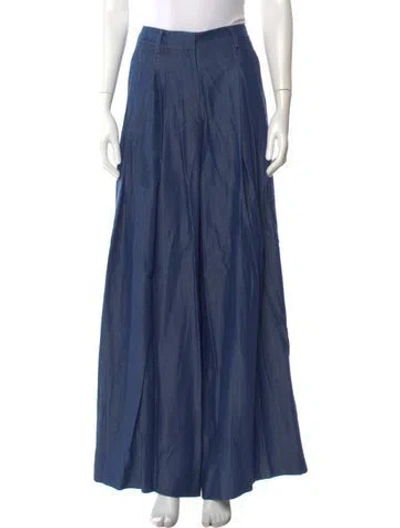 Pre-owned Twp Wide Leg Pants In Blue