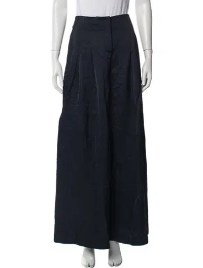 Pre-owned Twp Wide Leg Pants In Blue