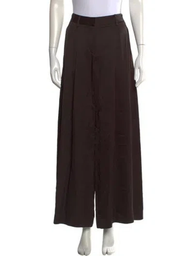 Pre-owned Twp Wide Leg Pants In Brown