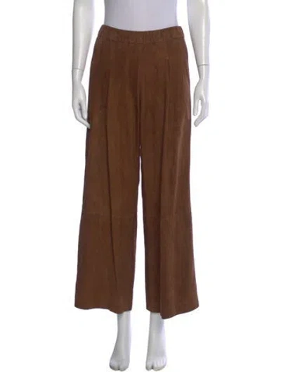 Pre-owned Twp Wide Leg Pants In Brown