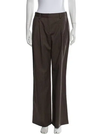 Pre-owned Twp Wide Leg Pants In Brown