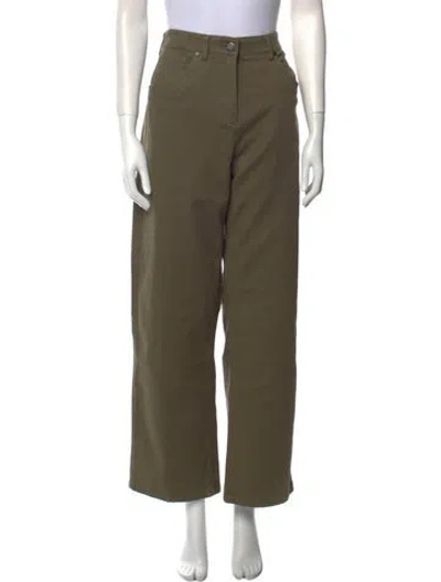 Pre-owned Twp Wide Leg Pants In Green