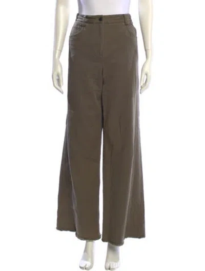 Pre-owned Twp Wide Leg Pants In Green