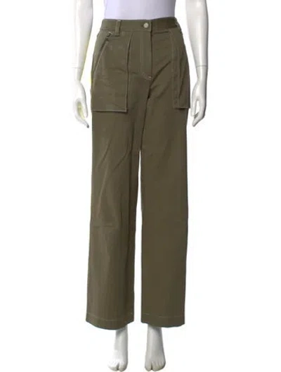 Pre-owned Twp Wide Leg Pants In Green