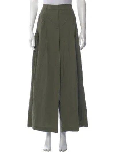 Pre-owned Twp Wide Leg Pants In Green