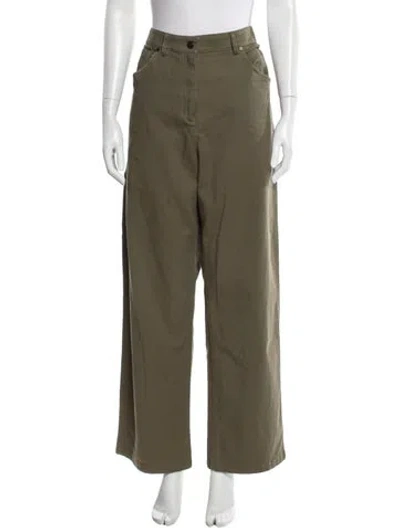 Pre-owned Twp Wide Leg Pants In Green