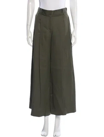 Pre-owned Twp Wide Leg Pants In Green
