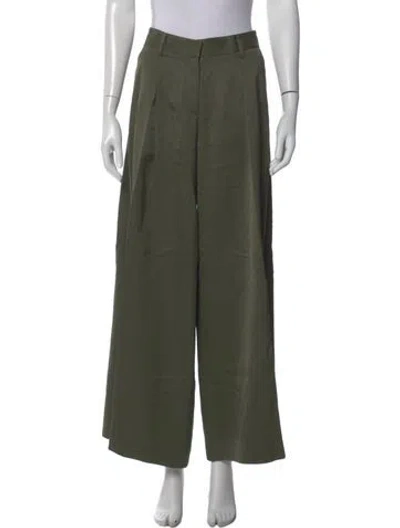 Pre-owned Twp Wide Leg Pants In Green