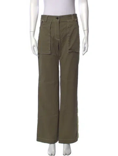 Pre-owned Twp Wide Leg Pants In Green