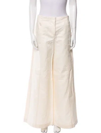 Pre-owned Twp Wide Leg Pants In Neutral
