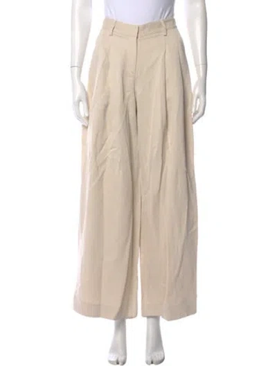 Pre-owned Twp Wide Leg Pants In Neutral