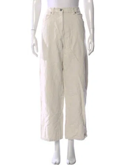Pre-owned Twp Wide Leg Pants In Neutral
