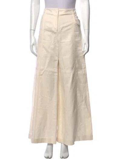 Pre-owned Twp Wide Leg Pants In Neutral
