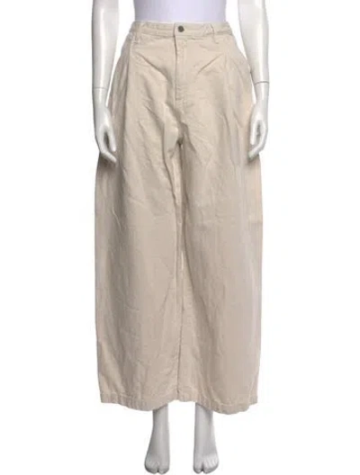 Pre-owned Twp Wide Leg Pants In Neutral
