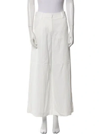 Pre-owned Twp Wide Leg Pants In White