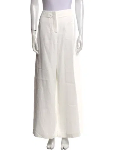 Pre-owned Twp Wide Leg Pants In White