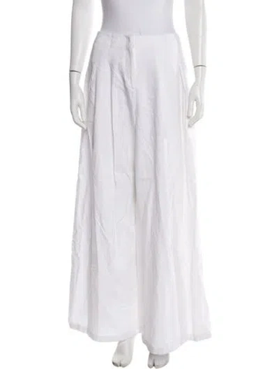 Pre-owned Twp Wide Leg Pants In White